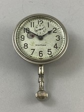 Antique WALTHAM Long Stem 8 Day Car Clock 1920's - For Parts or Repair picture