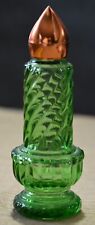 Vintage AVON Christmas Candle Cologne Perfume EMPTY Bottle 1 FL. OZ. Green Glass picture