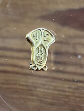 14K Vintage  School Pin. HHS '12. Excellent condition. Marked 14K.  picture