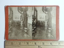 Grand Rapids Michigan Henry Spring House Stereoview Interior c1880 picture
