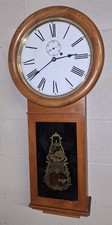 Vintage Seth Thomas No.1  Regulator Clock Working w/ Weight Reproduction 8 Day picture