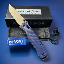 Benchmade 537FE-02 Bailout Crater Blue CPM-3V Tactical Folding Knives Axis Lock picture