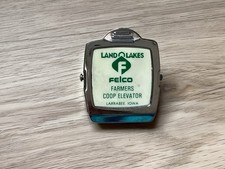 Vintage Adv Land O Lakes Felco Farmers COOP Elevator Larrabee Iowa Clip Magnet picture