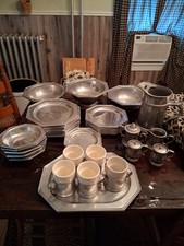 Wilton Columbia Armetale Pewter 36 Piece Lot picture