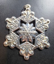 2009 Gorham Sterling Silver Snowflake Ornament picture