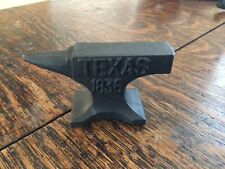 Vintage Style Cast Iron Texas 1836 Anvil Paperweight Collectors A Great Gift picture