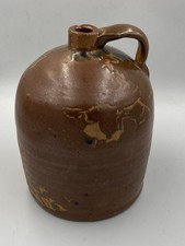 HUNTERS FIND Vintage EARLY 1900’s HOMESTEAD Handmade POTTERY Moonshine/Water Jug picture