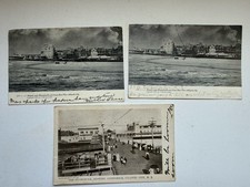 Antique Atlantic City NJ Postcards Lot 3 Boardwalk Steel Pier 1906 picture