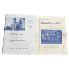 Vintage Silver Jubilee Immaculate Conception Church Bronx NY 1950 1951 Ephemera picture