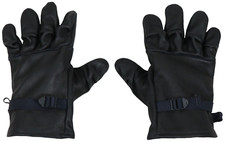 Size 3 - USGI Black Leather Light Duty Gloves D3A Utility Military Cattlehide picture