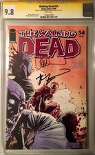 Walking Dead #54 SS CGC 9.8 2X SIGN Kirkman & Adlard 1 of 5 SUPERLOW POP HIGHEST picture
