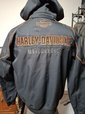 NWOT Harley-Davidson Men's Idyll Performance Jacket Size L 98555-15VM Hood  Mint picture