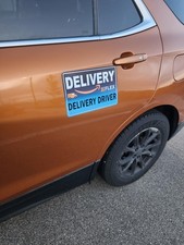 3PCS Delivery Driver Car Magnet Set High Reflective Waterproof Removable Sign picture