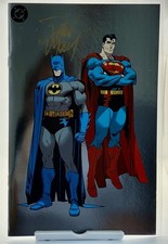 ✍🏼Batman Superman Foil Worlds Finest #49 Signed By Dan Mora W/COA picture