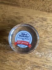 Very Rare Alka Seltzer Clear Paperweight Celebrates 60 th Anniversary of Alka Se picture