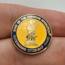 Sons Of The American Revolution Lapel Pin Outstanding Citizenship Award Enamel picture