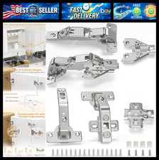 2 Pair 135 Degree & 165 Degree Hinges Kit for Pie Corner Cabinets, Hidden Lazy S picture