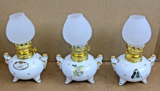 Vintage Masonic Freemasons Oil Lamps Shriner Tall Cedar Ladies Oriental Shrine picture