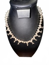 Vintage Native American Style Silver Beaded Necklace picture