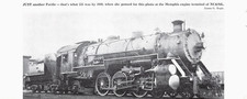 NC&StL #535 4-6-2 Pacific Steam Locomotive 1940 Memphis Terminal 1967 Mag Image picture
