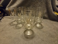 8 Vintage 1950s/1960s American Airlines Glasses Wine Whiskey picture