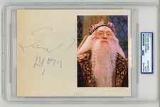 Richard Harris ~ Signed Autograph Harry Potter Albus Dumbledore~ PSA DNA Encased picture
