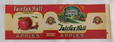 10 Vintage Fairfax Hall Apples Can Labels, Richmond, Virginia picture