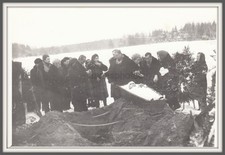 1970s Funeral service Mourning ceremony Post Mortem Cemetery USSR original photo picture