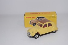 A46 1:43 DINKY TOYS ATLAS 558 CITROEN 2CV MODEL 61 YELLOW BROWN ROOF MIB picture