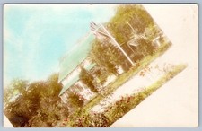 Pre-1907-10's RPPC HAND-COLORED HOUSE ANTIQUE REAL PHOTO POSTCARD picture