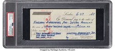 1964 Judy Garland Signed Check PSA/DNA Authentic Auto  Wizard of Oz  6/27/1964 picture