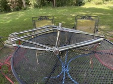 Vintage 1996 Haro Zippo BMX Frame Twin Top Tube Freestyle Flatland Chrome Dents picture