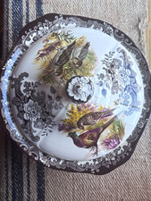 Vintage Palissy Game Series Pheasant Covered Vegetable Dish Tureen England picture