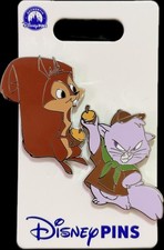 2026 Disney Parks Emperors New Groove Yzma As Cat & Bucky Squirrel OE 2 Pin Set picture
