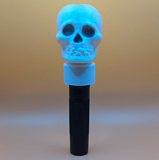 Vintage Blow Mold Skull Head Halloween Flashlight   picture