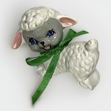 Vintage Lefton Lamb Kitschy anthropomorphic, figurine mid century 1950s 1960s picture