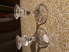 24% Full Lead Crystal Candle Holders, American Made picture