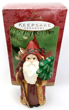 Vintage 2001 Old World Santa Hallmark Christmas Ornament With Original Box picture