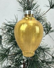 Vintage Shiny Brite Bee Hive UFO Gold Lantern Atomic Glass Christmas Ornament  picture