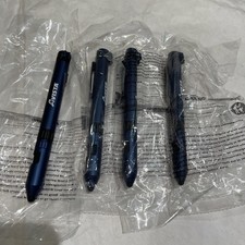 Qty 4 Tactical Pen 6-in-1 / Flashlight / Ballpoint /Compass/Screwdriver/Stylus picture