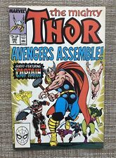 THE MIGHTY THOR # 390, First 1st  Time Captain America Picks Up Hammer, 1988 picture