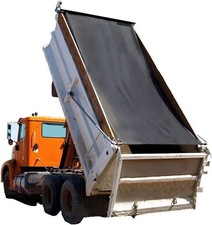 Dump Truck Mesh Tarp for Dump Trailer Cover with 6'' Pocket, 7'X22' Reinforced  picture