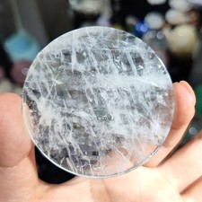 50-60mm Wholesale Natural Clear Quartz Slab Crystal Slice Healing Tower Decor picture