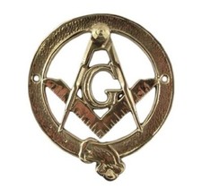Beautiful Brass Freemasons Masonic Plaque picture