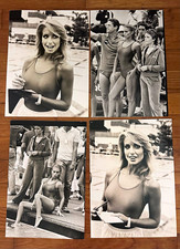  Heather Thomas 1983 Battle of the Network Stars Press Photos Set of 4 VINTAGE  picture