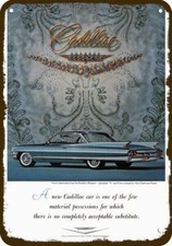 1963 CADILLAC Deville Luxury Car Vintage-Look-Edge DECORATIVE REPLICA METAL SIGN picture