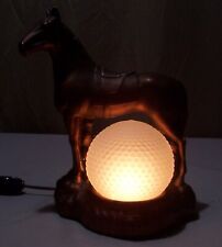 Vtg Horse Lamp CSM Chalk Ware Antique Light Fixture Art 1937 Rewired USA #S85 picture