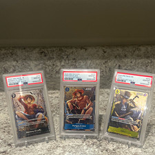 Sequential -2026 One Piece EN Tin Pack Set Vol.2 PSA 10 Graded Luffy Ace Sabo picture
