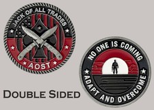 AOST Jack Of All Trades Adapt And Overcome Challenge Coin  J#38 picture
