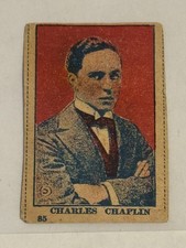 1919 Anonymous Strip Card (W-UNC) #85 Charles (Charlie) Chaplin (hand cut) *RARE picture